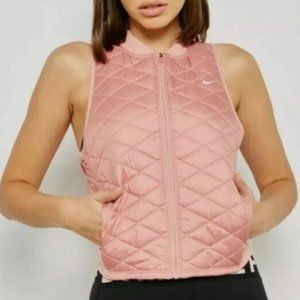 Nike Women's AeroLayer Running Vest Packable Pink